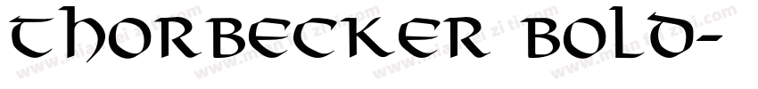 ThorBecker Bold字体转换
